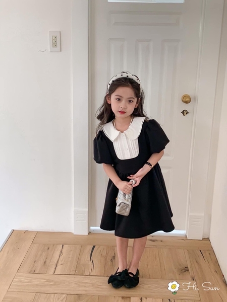 Váy tiểu thư phối màu sang xịn s130