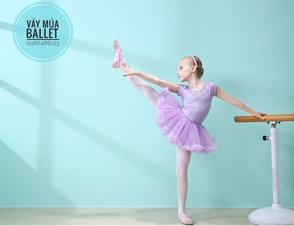 Váy múa ren tutu tay hến