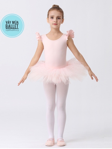 Váy múa tiên sao đan lưng đen