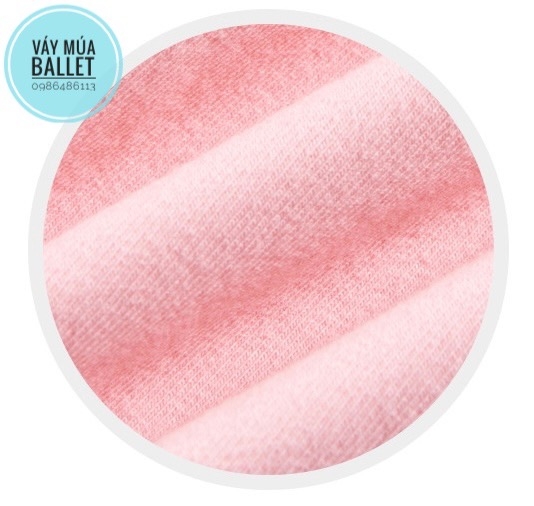 Váy tập múa ba lỗ phối ren 2 tầng (hồng, đen)