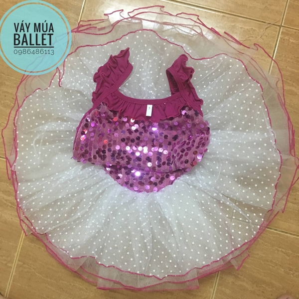 Váy múa kimsa 2 dây 5 tầng