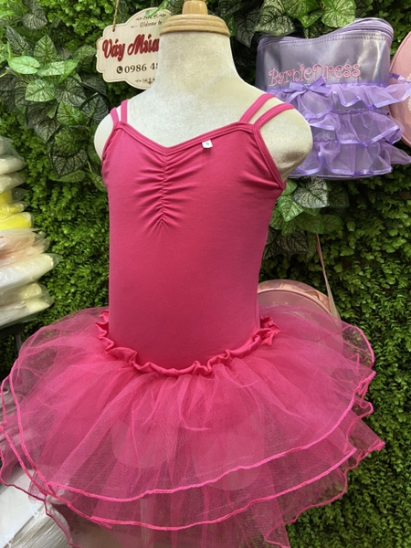 Váy múa 2 dây kép đan lưng nhiều màu