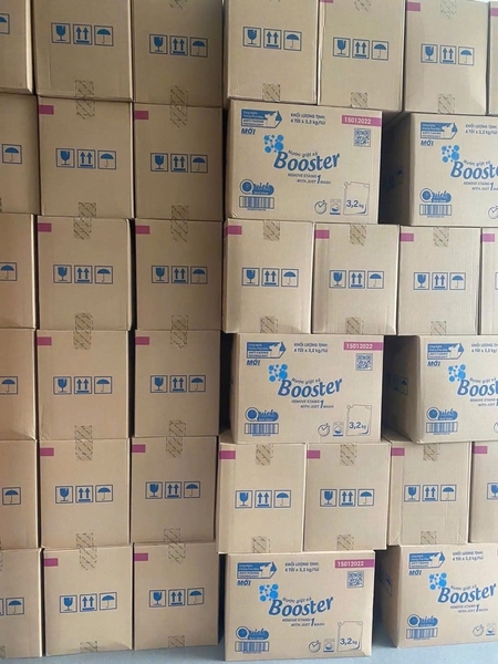 Túi nước giặt Booster tím 3.2L