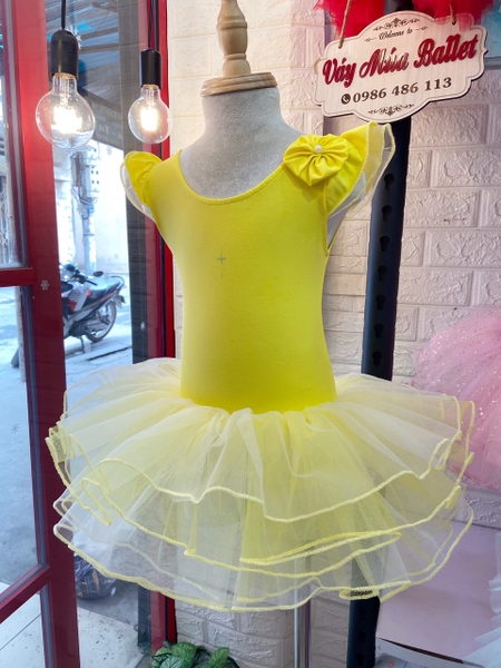 Váy múa tiên hoa nơ lưng