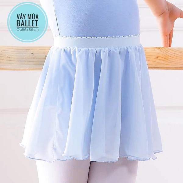 Chân váy múa cạp chun voan mềm(nhiều màu)