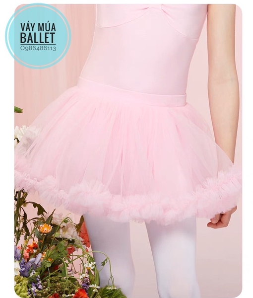 Chân váy múa tutu bồng bềnh xanh