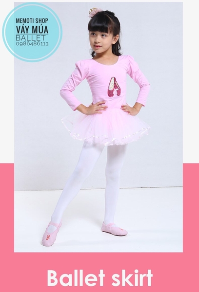 Váy múa kimsa giày dài Barbie