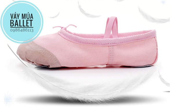 Giày vải múa (trắng, đen, đỏ, hồng)