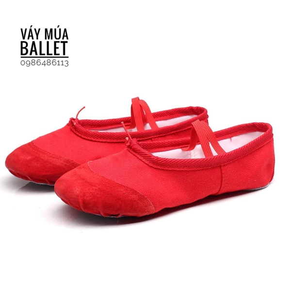 Giày vải múa (trắng, đen, đỏ, hồng)