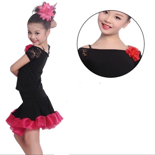 Bộ khiêu vũ hoa hồng size 120