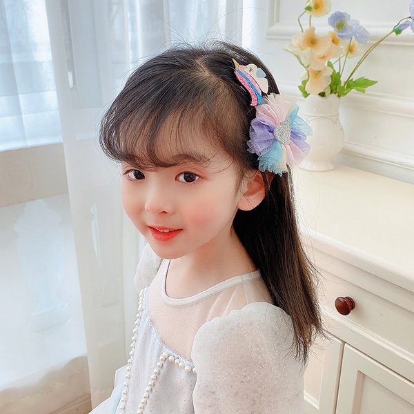 Set kẹp tóc nơ công chúa