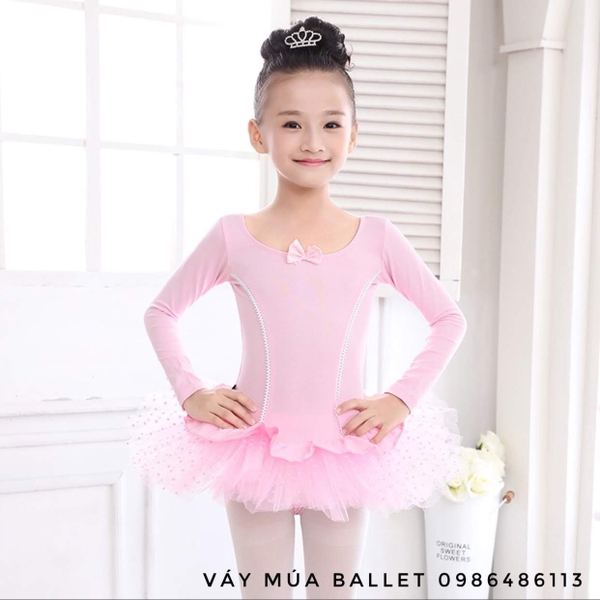 Váy múa bèo xoè dài tay new