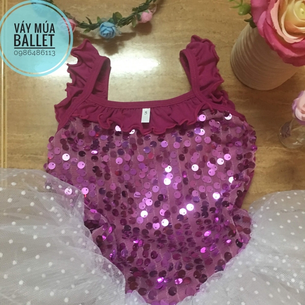 Váy múa kimsa 2 dây 5 tầng
