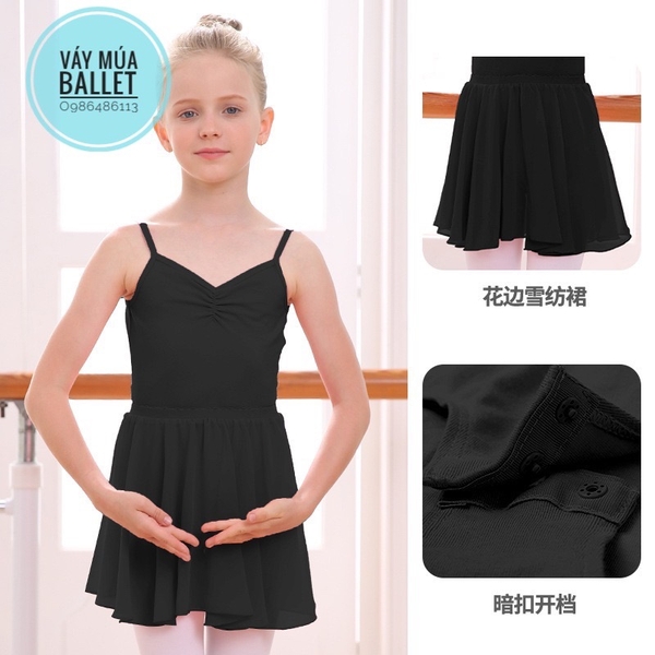 Chân váy múa cạp chun voan mềm(nhiều màu)