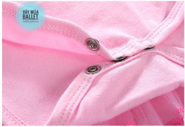 Váy múa tiên dài tay màu hồng, xanh coban, vàng, hồng đậm