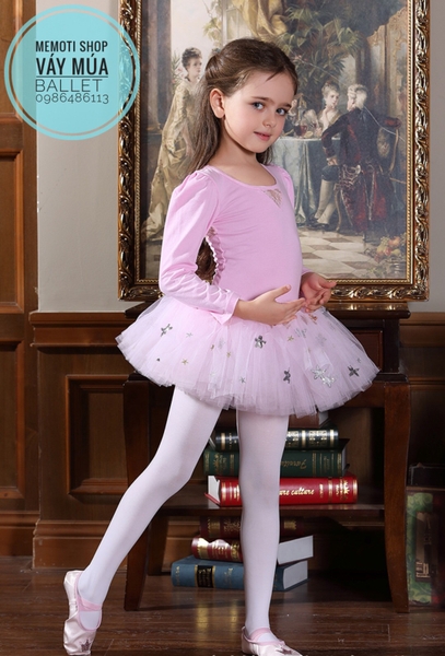 Váy múa ren sao dài tay