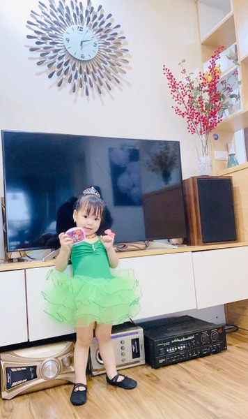 Váy múa 2 dây kép đan lưng nhiều màu