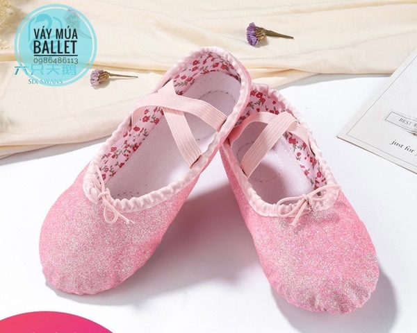 Giày vải múa nhũ