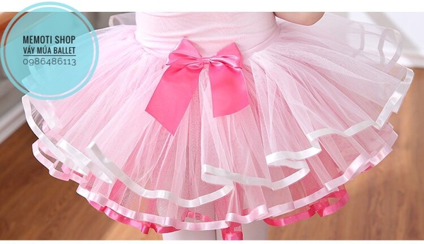 Váy múa kết tim hoa ngọc