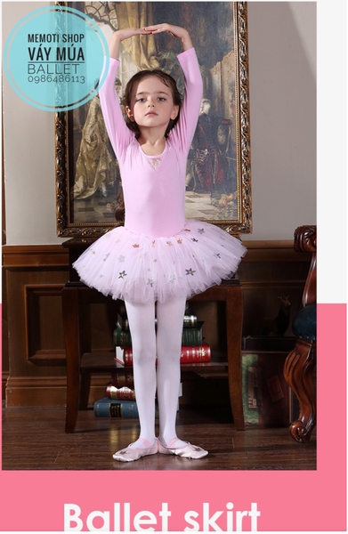 Váy múa ren sao dài tay