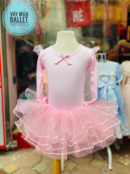 Váy múa tiên dài nhũ lấp lánh