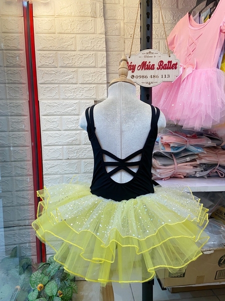 Váy múa dây đan lưng girl lấp lánh
