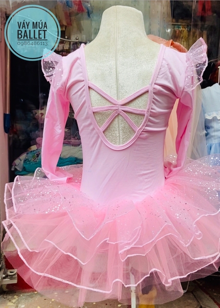 Váy múa tiên dài nhũ lấp lánh