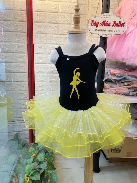 Váy múa dây đan lưng girl lấp lánh