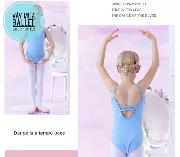 Áo tập múa dây đan đáp ngực