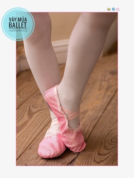Giày vải múa nhũ