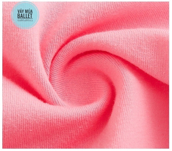 Váy múa phối ren tutu dài (hồng đỏ, hồng cam)