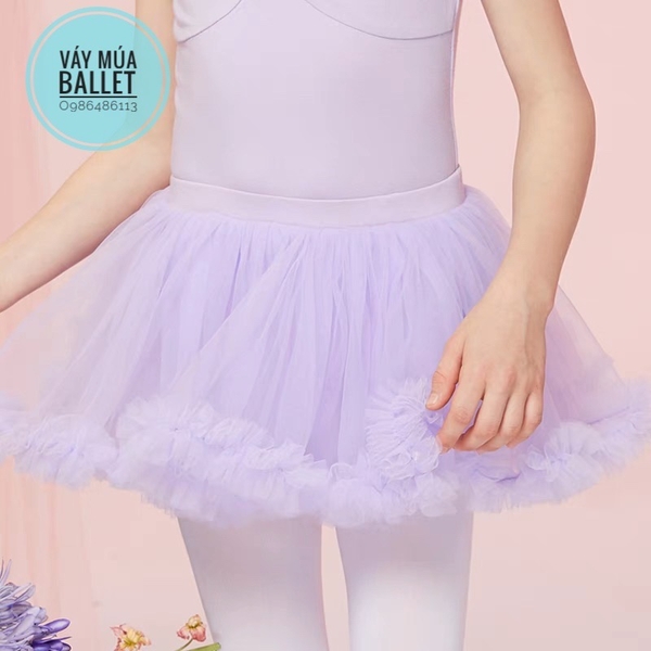 Chân váy múa tutu bồng bềnh xanh