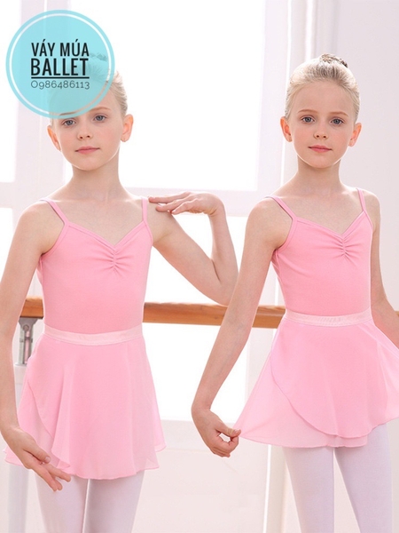 Áo tập múa 2 dây khoét lưng (đen, hồng, xanh)