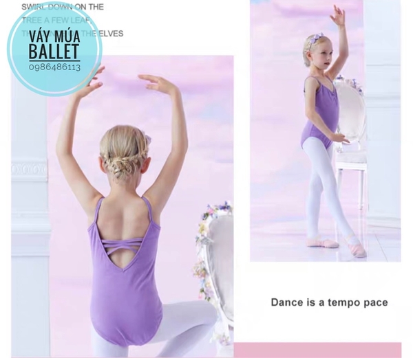 Áo tập múa dây đan đáp ngực