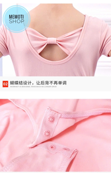 Váy tập múa voan dài tay hồng phấn
