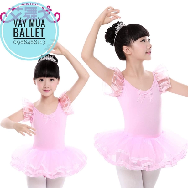 Váy múa tay tiên nơ