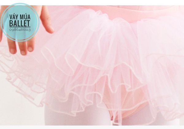 Set áo váy múa 2 dây vạt chéo lưng (tím, xanh, hồng)