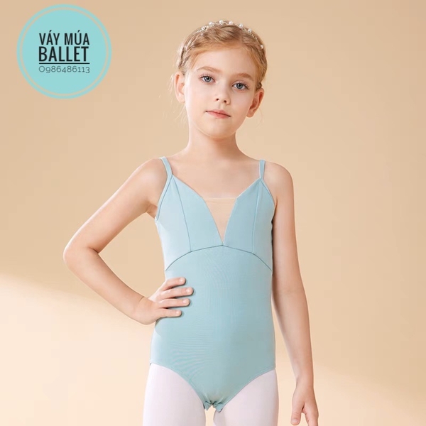 Áo tập múa 2 dây V đáp ngực (nhiều màu)