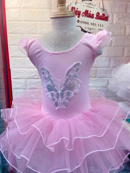 Váy múa kimsa bướm tiên hồng