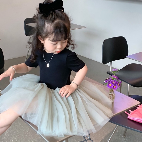 Váy thun lưng đan phối ren xinh xắn