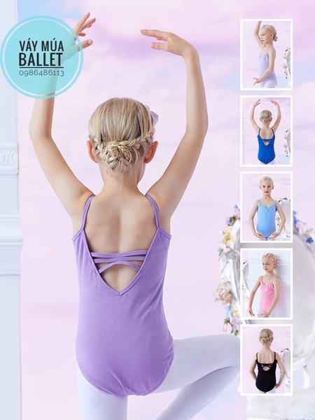 Áo tập múa dây đan đáp ngực