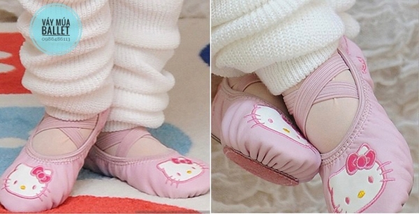 Giày múa Hello Kitty da PU