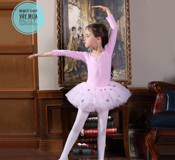 Váy múa ren sao dài tay