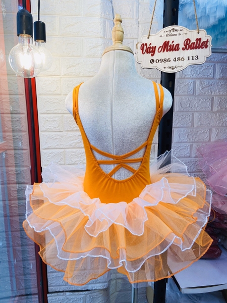 Váy múa 2 dây kép đan lưng nhiều màu