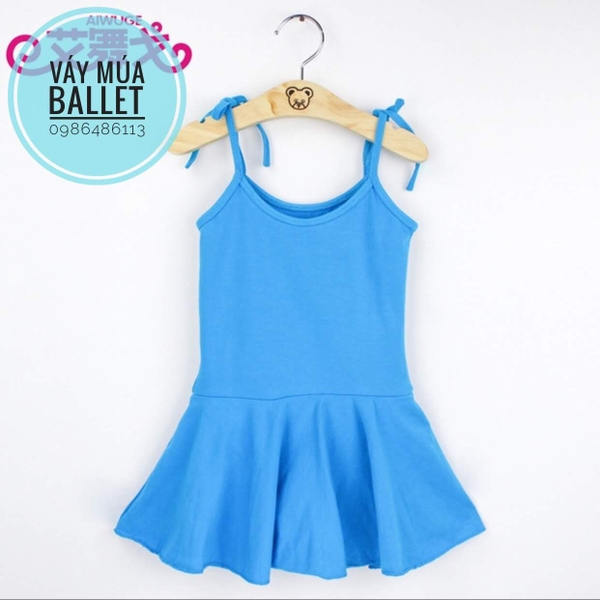 Váy tập múa cotton 2 dây buộc