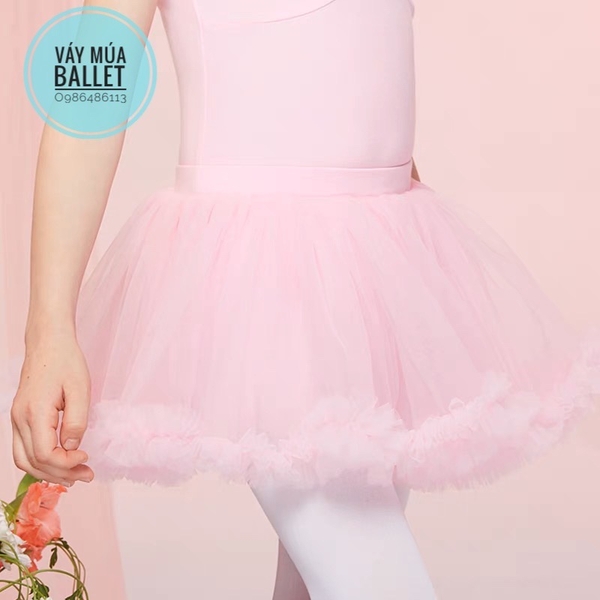 Chân váy múa tutu bồng bềnh xanh