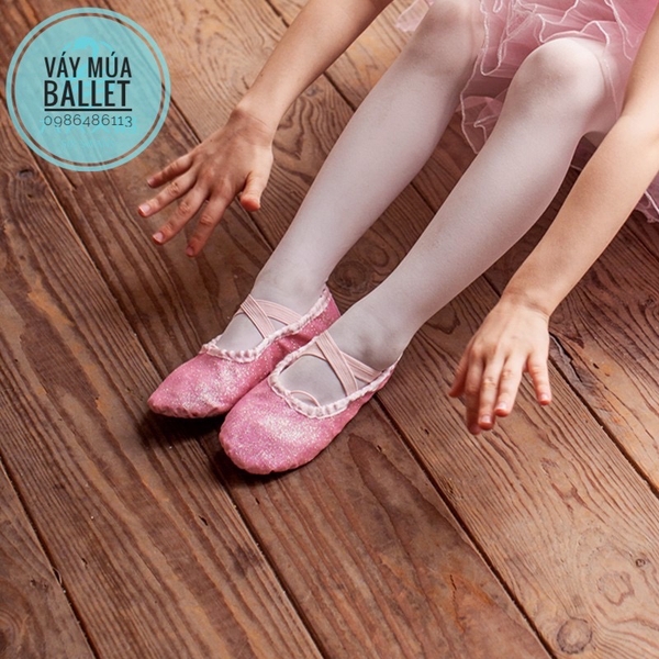 Giày vải múa nhũ