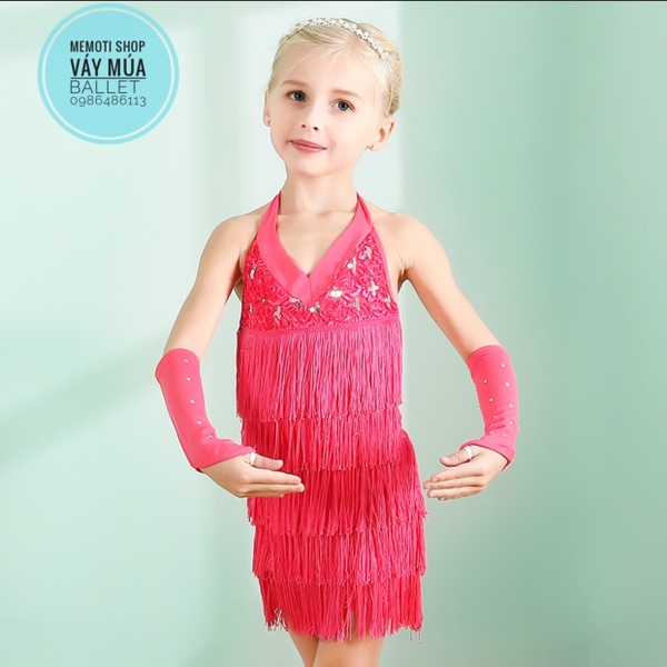 Bộ nhảy khiêu vũ tua rua hồng