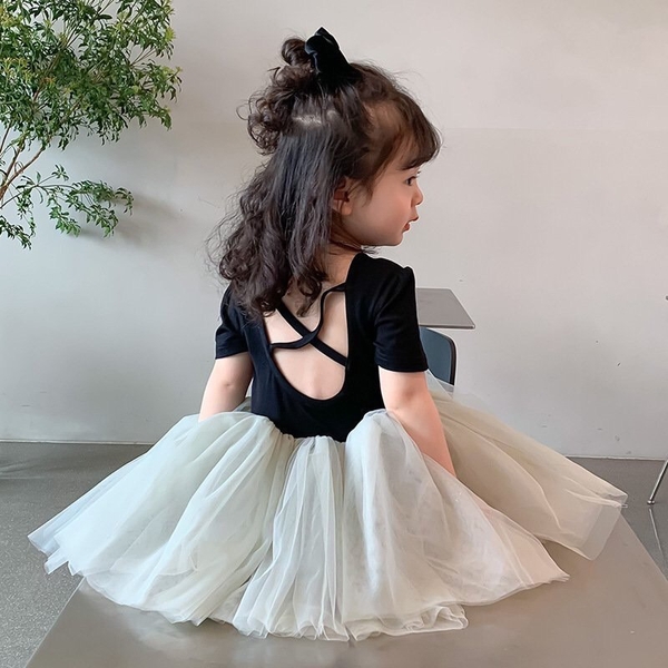 Váy thun lưng đan phối ren xinh xắn