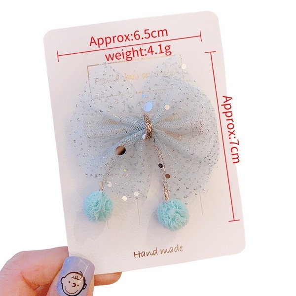 Kẹp tóc nơ 2 bông nhỏ